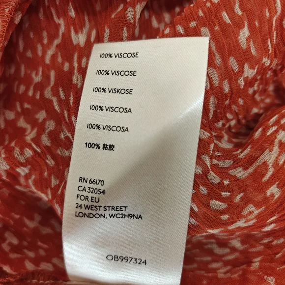 Maeve Anthropologie Adrian Sheer Tunic Dress in dark orange. Size S. - Picture 5 of 8